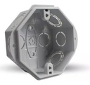 CAJA EMBUTIR PVC OCTOG. GRANDE C/OREJA GENROD - 02222PG