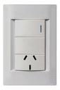 LLAVE CIVIL 1 PUNTO Y TOMA BLANCO KALOP - KL40754