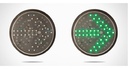 SEMAFORO LED 1X200MM FLECHA VERDE COMPLETO TACUAR
