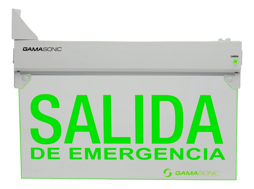 SEÑALIZADOR LED F. TRANSP. "SALIDA EMERGENCIA" GAMASONIC - GX-05CSPSE