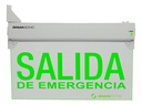 SEÑALIZADOR LED F. TRANSP. "SALIDA EMERGENCIA" GAMASONIC - GX-05CSPSE