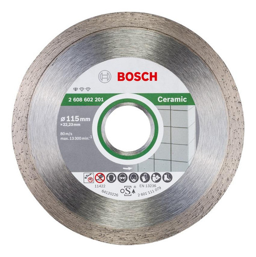 [10077] DISCO DIAMANTADO CONTINUO 115MM CERAMIC BOSCH - 2608602201