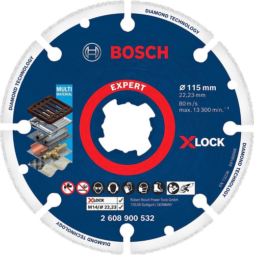 [10100] DISCO DIAMANTADO X-LOCK115MMX22.23 BOSCH - 2608900532