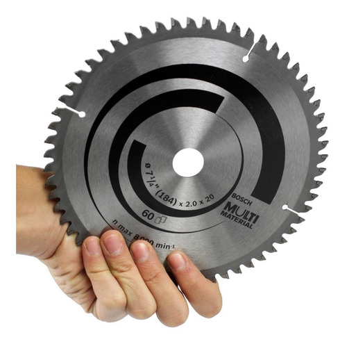 [10109] DISCO SIERRA CIRCULAR 184MM 7 1/4" 60 D MULTIMATERIAL BOSCH - 2608642193