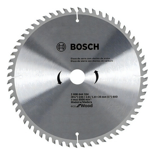 [10119] DISCO SIERRA CIRCULAR 235MM 9 1/4" 60 D MADERA BOSCH - 2608644334