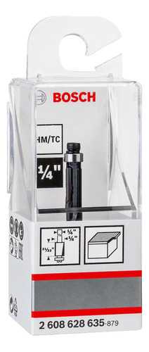 [10093] FRESA RECTA C/BALERO 1/4" 2 FILOS BOSCH - 2608628635