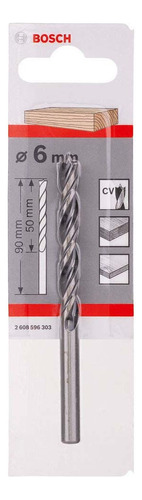 [10068] MECHA BROCA ESPIRAL  6MM MADERA BOSCH - 2608596303