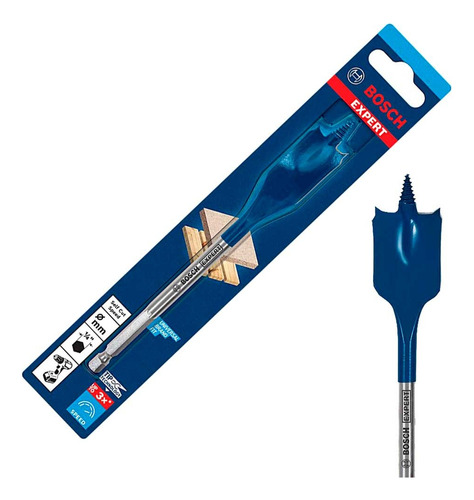 [10104] MECHA MADERA PLANA 13MM BOSCH - 2608900313