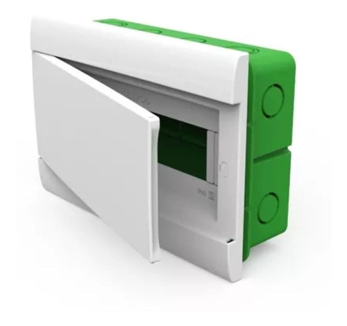 [2698] CAJA P/TERMICA EMBUTIR P/8 MOD. DIN PUERTA BLANCA GENROD - 04108