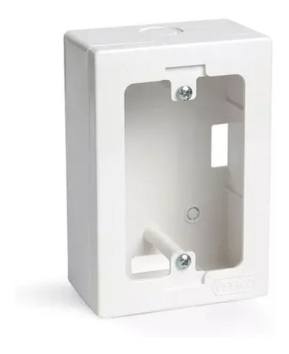 [2765] CAJA RECTANGULAR EXTERIOR BLANCA GENROD - 02215PB