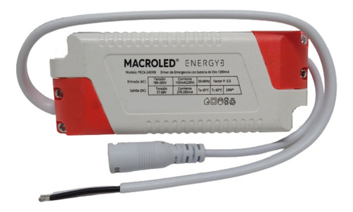 [5216] DRIVER KIT EMERGENCIA P/PANELES 6W/12W/18W/24W MACROLED - PEC6-24DRB