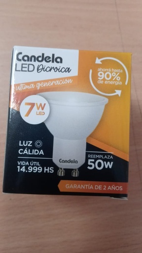 [931] LAMPARA LED DICROICA 7W LC GU10 - CANDELA - 6814