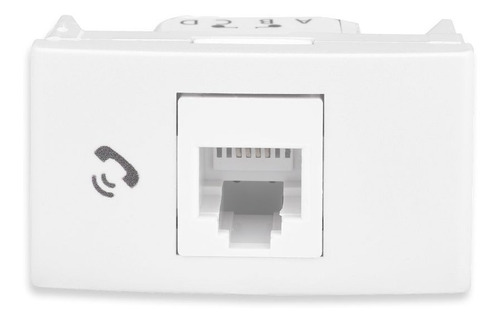 [4118] MODULO TOMA TELEF. RJ11 BLANCO 6P4C KALOP - KL40321