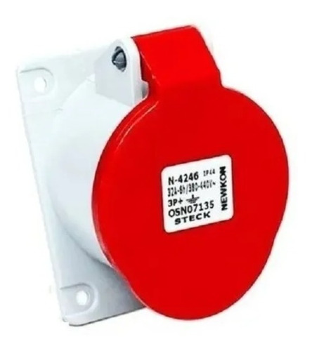 [6661] TOMA EMBUTIR 4P 16A 380/440V 6H VM STECK - N4046