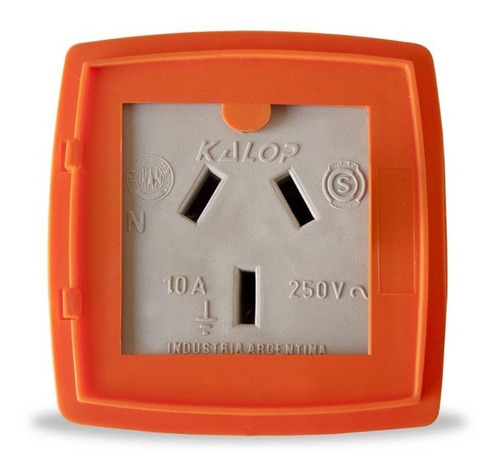 [8317] SOPORTE TOMA 10A BI P/CAPSULADA KALOP - KD48251