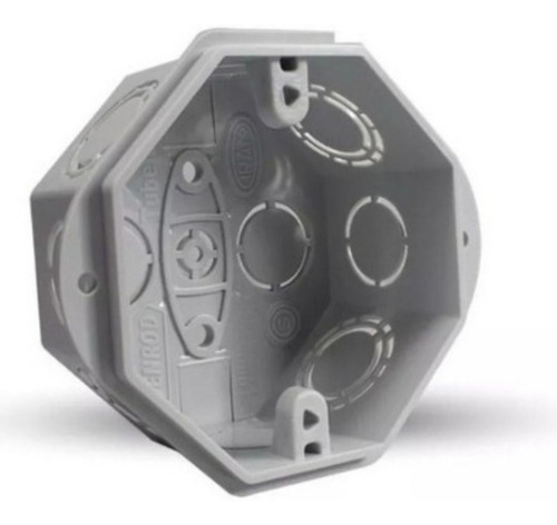 [2682] CAJA EMBUTIR PVC OCTOG. GRANDE C/OREJA GENROD - 02222PG