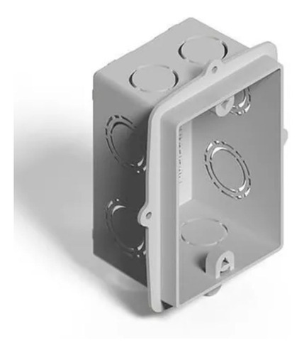 [2684] CAJA EMBUTIR PVC RECTANGULAR C/OREJA GENROD - 02220PG
