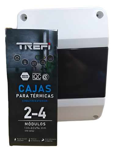 [8122] CAJA P/TERMICA PVC EXT. 2-4 MOD - 902