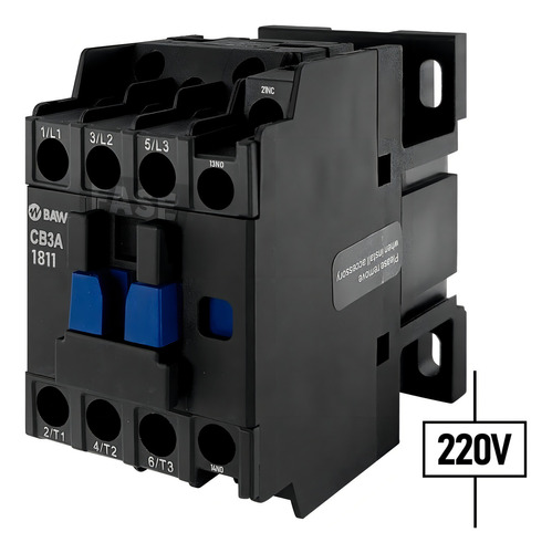 [8182] CONTACTOR 3P  18A 1NA+1NC 24VCA BAW - CB3A1811B7