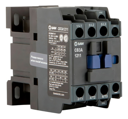 [9459] CONTACTOR 3P  12A 1NA+1NC 220VCA BAW - CB3A1211M7