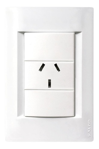[8116] LLAVE CIVIL 1 TOMA 10A BLANCO KALOP - KS40752