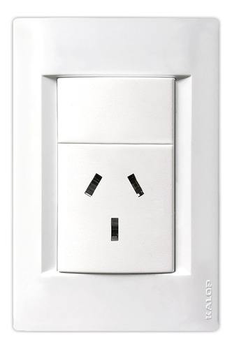 [9878] LLAVE CIVIL 1 TOMA 20A BLANCO KALOP - KS40759