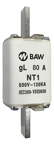 [613] FUSIBLE ACR NH T01  80A 500V-50HZ GL BAW - NT180