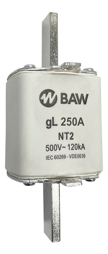 [616] FUSIBLE ACR NH T02 250A 500V-50HZ GL BAW - NT2250