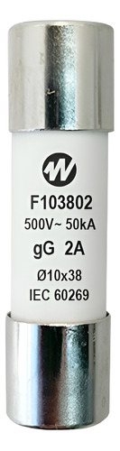 [628] FUSIBLE CERAMICO 10X38MM.  2A GL BAW - F103802