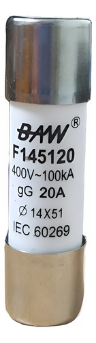 [9651] FUSIBLE CERAMICO 14X51MM 20A GL. BAW - F145120