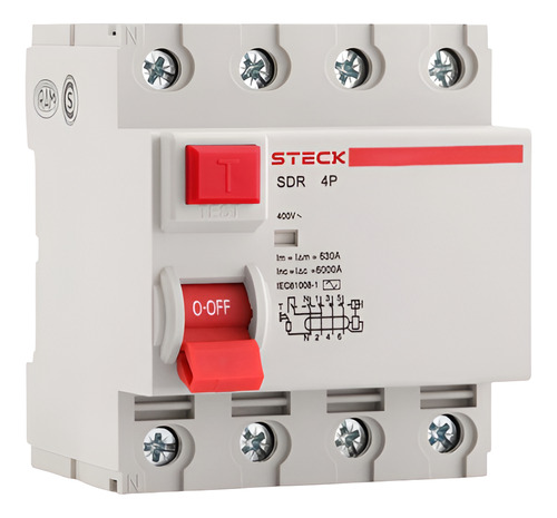 [6285] DISYUNTOR 4X63A 300MA 400V STECK - SDR463300