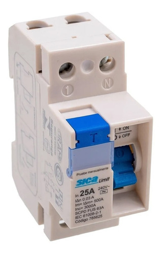 [9341] DISYUNTOR 2X25A 30MA 230V SICA - 785625