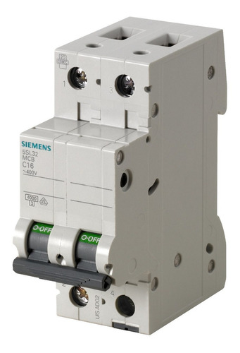 [5913] TERMICA 2X16A 4,5KA C SIEMENS - 5SL3216-7MB