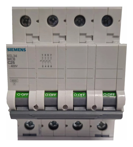 [5940] TERMICA 4X25A 4,5KA C SIEMENS - 5SL3425-7MB