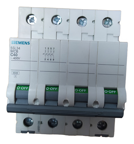 [5942] TERMICA 4X40A 4,5KA C SIEMENS - 5SL3440-7MB