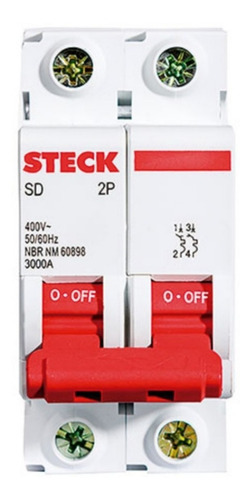 [6572] TERMICA 2X6A C 3KA STECK - SDD62C06