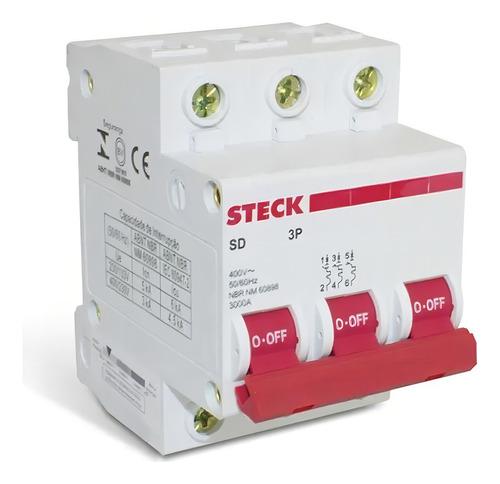 [6596] TERMICA 3X10A C 3KA STECK - SDD63C10