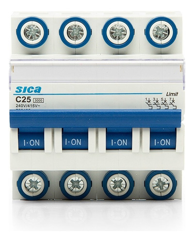 [9343] TERMICA 4X25A 3KA CURVA C SICA - 782425