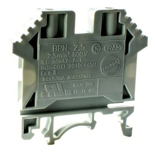 [6964] BORNE DE PASO  2.5MM ZOLODA - BPN-2,5