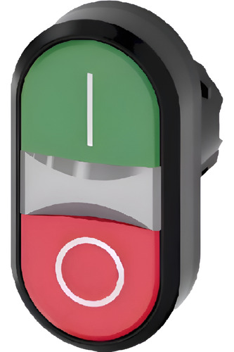 [9355] BOTONERA DOBLE RAS PLAST. ROJO/VER SIEMENS - 3SU1000-3AB42-0AK0