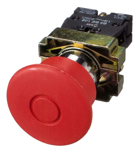 [8601] PULSADOR PARADA EMERGENCIA C/GIRO ROJO NC BAW - B5BS542